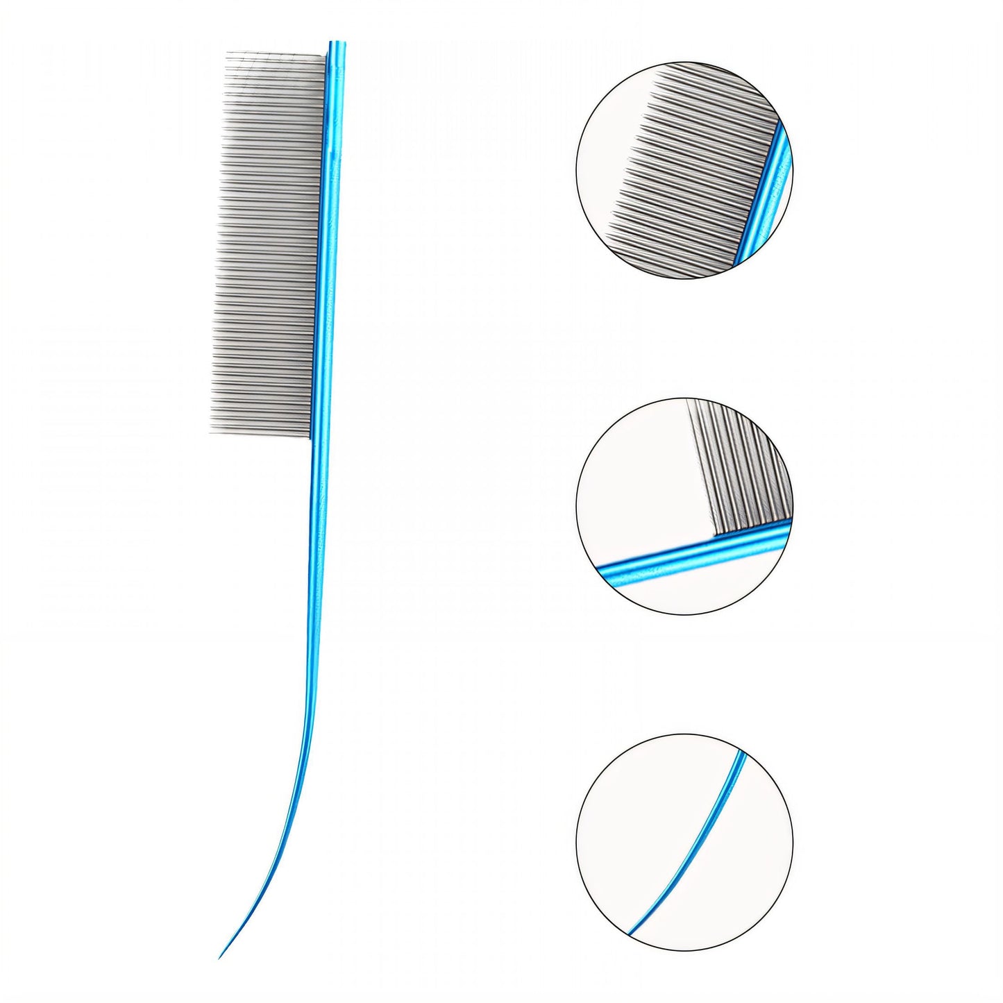 ACDANC Dog Comb,Stainless Steel Cat Comb,For Long & Short Hair Dematting Comb for Dogs,Blue