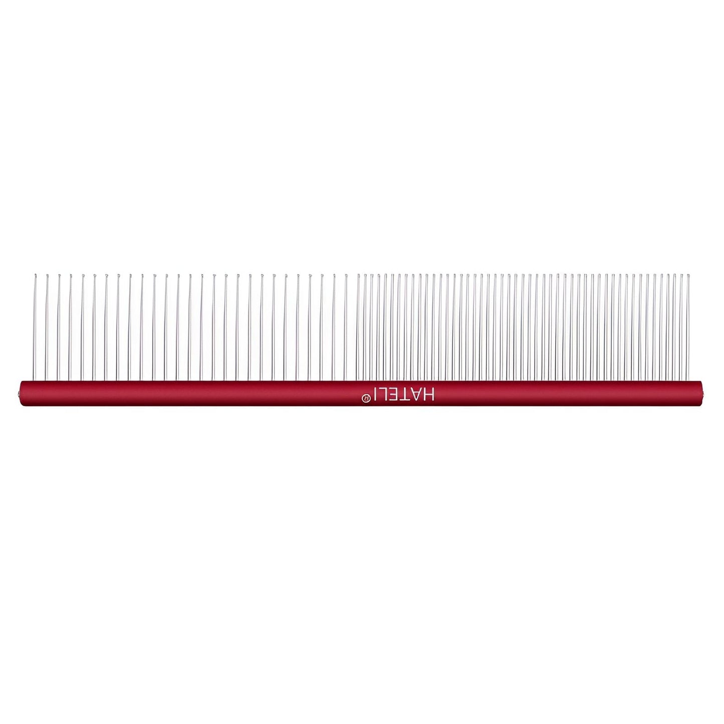 ACDANC Dog Comb,Compact & Handy Metal Comb,Fine Detailing Dematting Comb for Dogs,Red