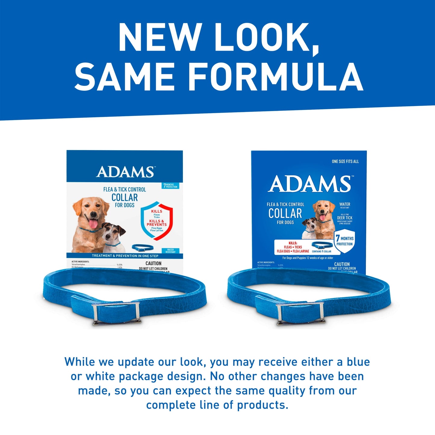 Adams Flea and Tick Control Collar for Dogs and Puppies (1 Pack)