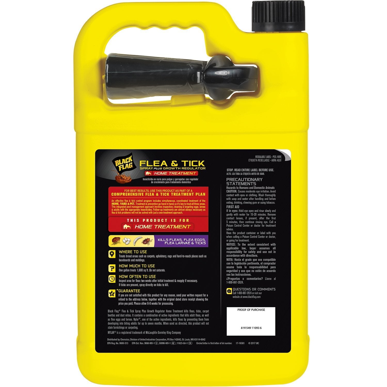 Black Flag Extreme Flea Killer Plus Growth Regulator RTU for Insects, 1-gal, 128 Oz