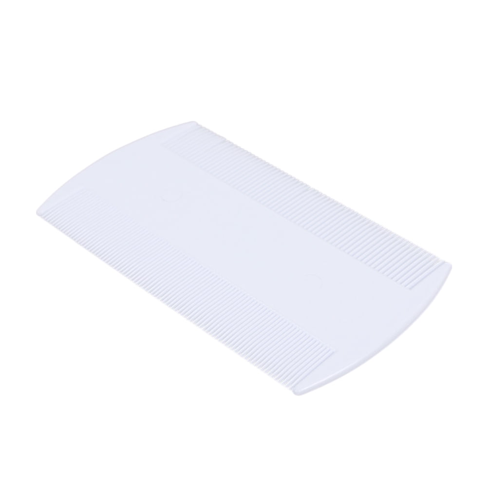 Hongchegh pet flea comb 3pcs Plastic Flea Lice Combs Double Sided Comb Fine Tooth Head Lice Flea Hair Combs Pet Grooming Tool (White)