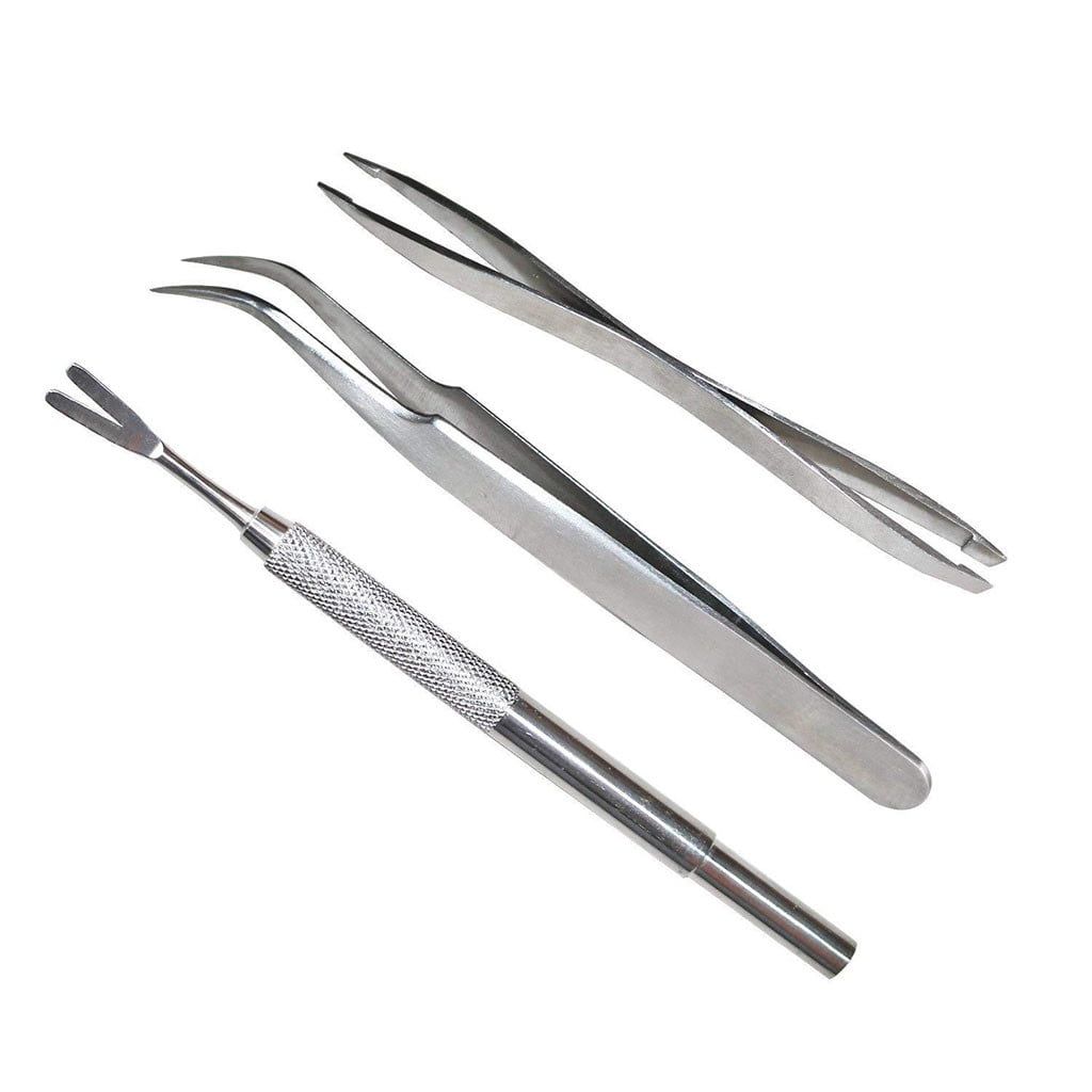 Awuniuwatick Remover For Dog/Cat/Human In 3 Premium Tick Remover Set1X Three Piece Set Of Stainless Steel Pest Control Tools