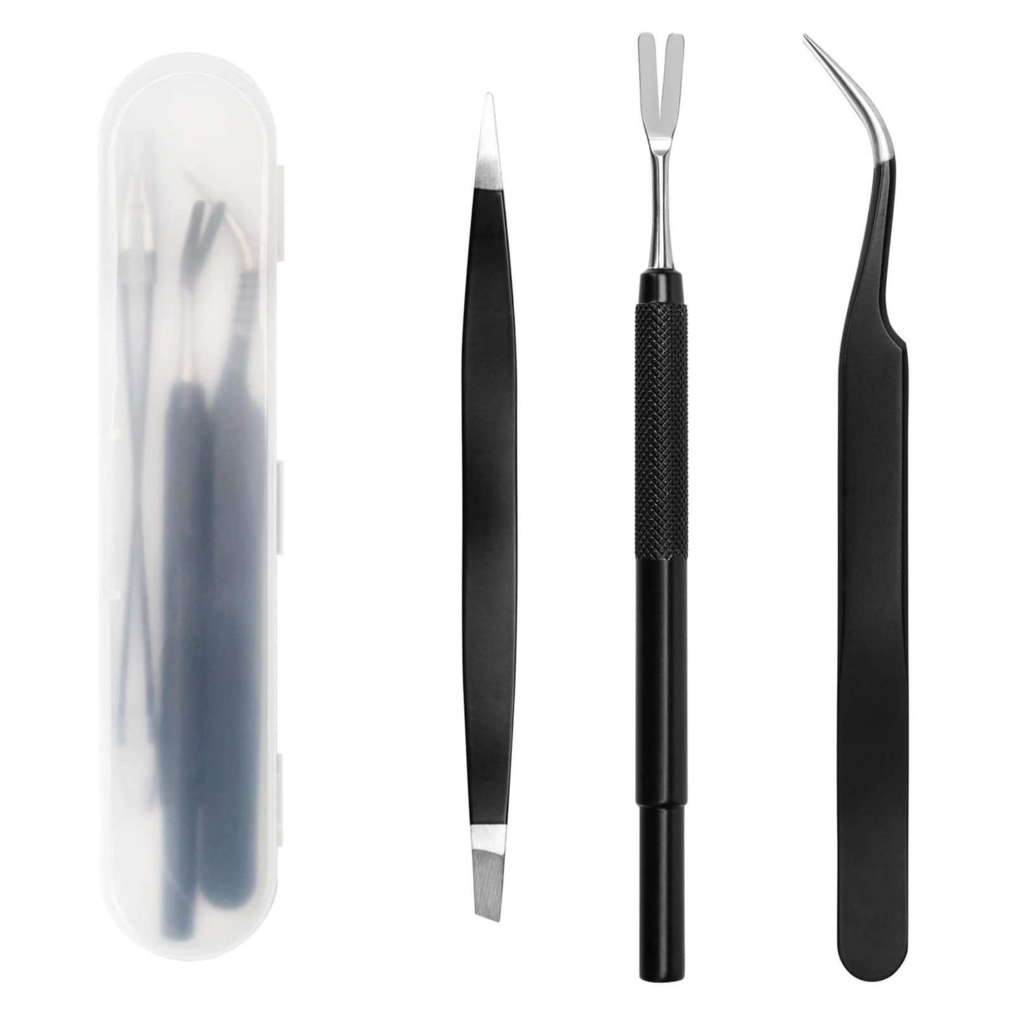 Tick Remover Kit Clearance! Lekdue Stainless In Kit 3 Tick Tick Coitek Remover Remover Tweezers Black Tick Steel 1 Tools & Home Improvement, Tweezers Set (3 Pieces)