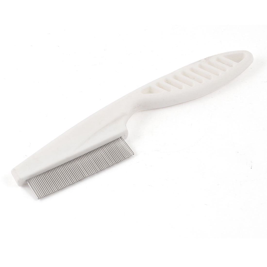 Unique Bargains 5.6" Pet Dog Cat Metal Teeth Massaging Grooming Flea Comb