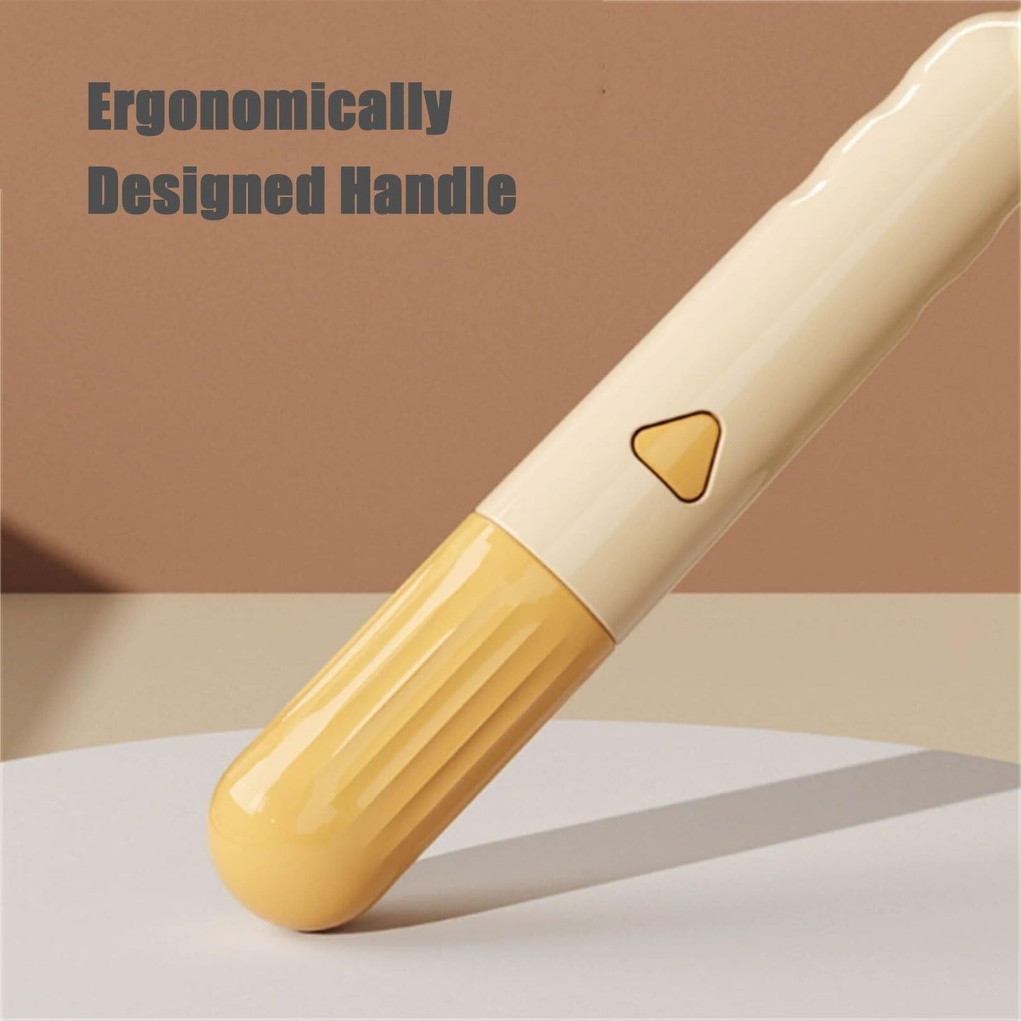 A Self-Cleaning Pet Flea Comb Grooming Brush, Pet Flea Comb for Cats & Dogs, Pet Hair Removal Comb Flea Comb, 2-in-1 Cat Brush for Shedding (Yellow+Green)