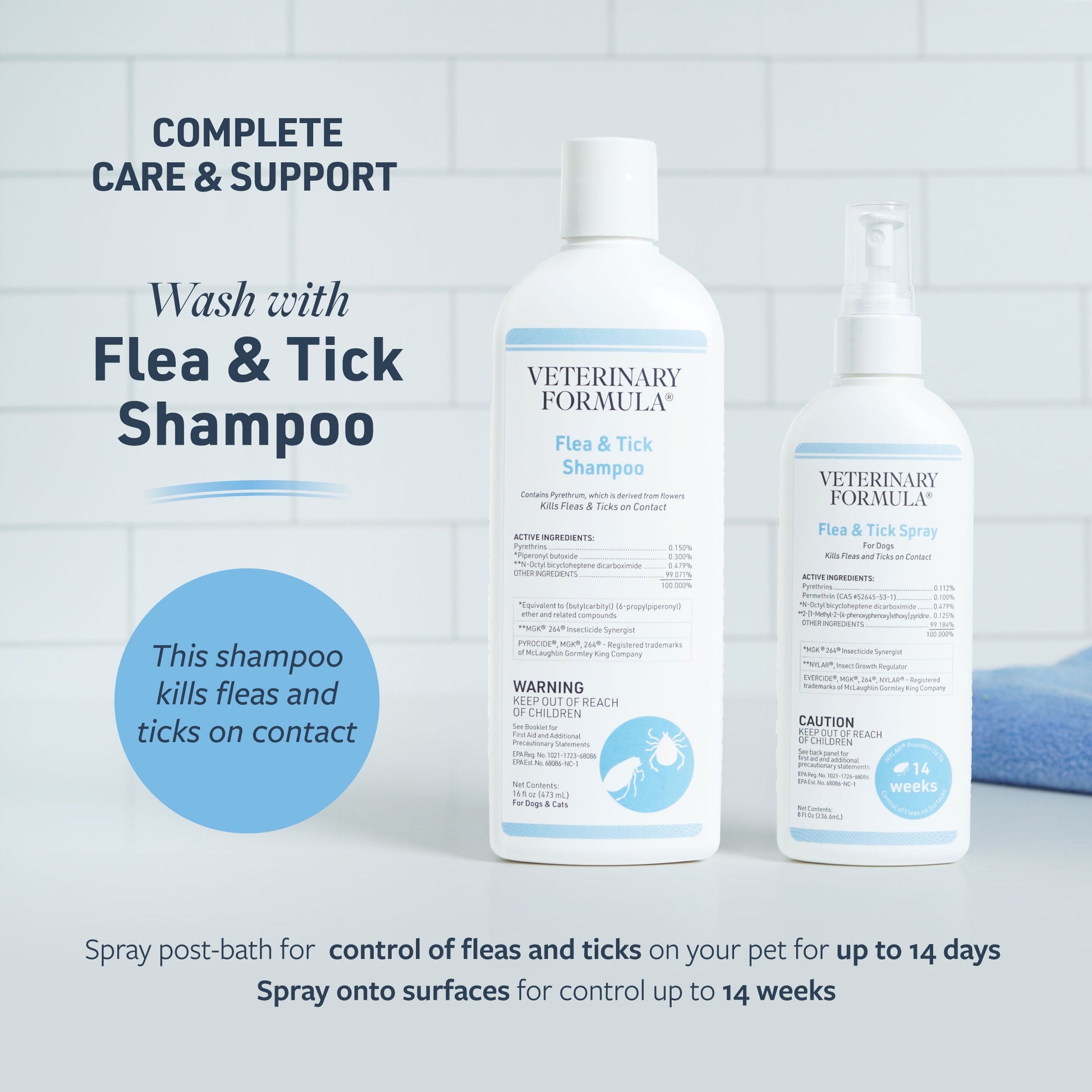 Veterinary Formula Clinical Care Flea & Tick Spray for Dogs, 8 oz.
