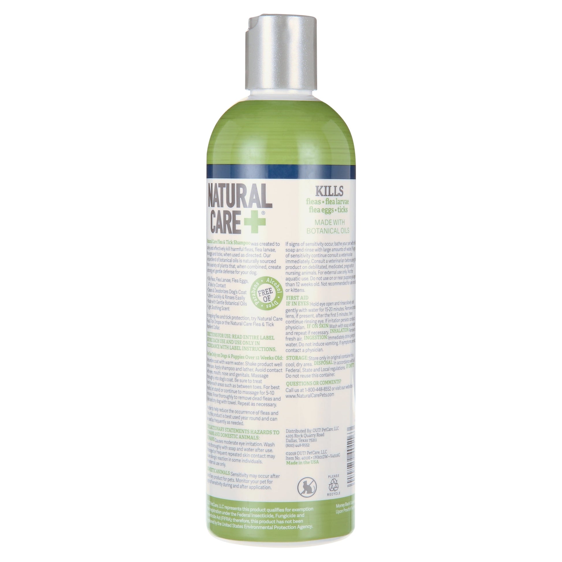 Natural Care Flea and Tick Dog Shampoo -Peppermint Scent - 12oz.