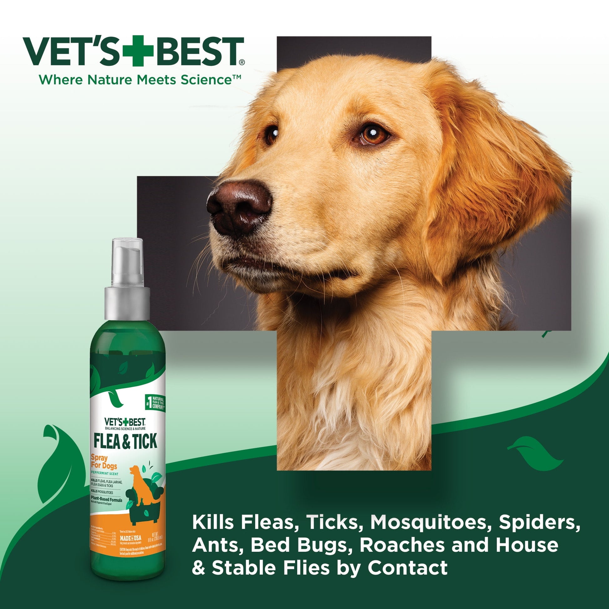 Vets Best Flea & Tick Spray for Dogs - 8 oz.