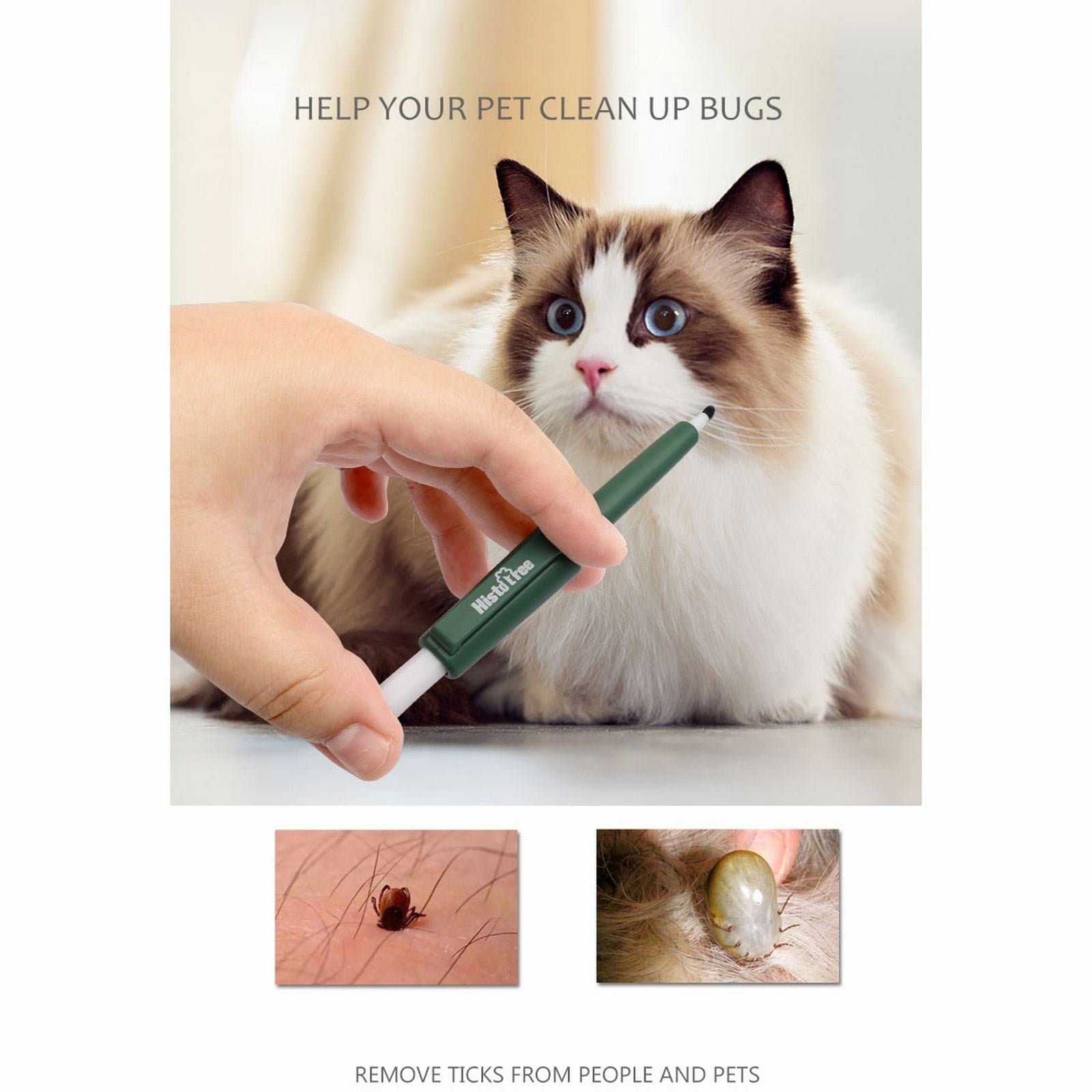 Safe Pet Tick Remover Tool â Quick Flea & Lice Extractor for Dogs & Cats, Whole Head Removal, Non-Toxic Grooming Pen (, 11x14cm)