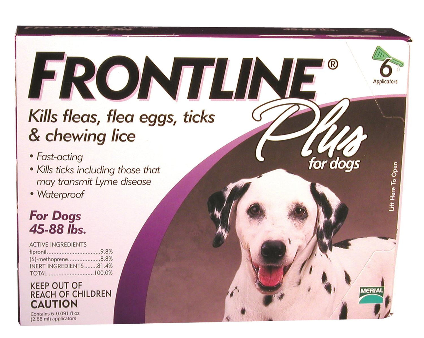 Frontline Plus For Dogs 45 To 88 Lb 6 Pk