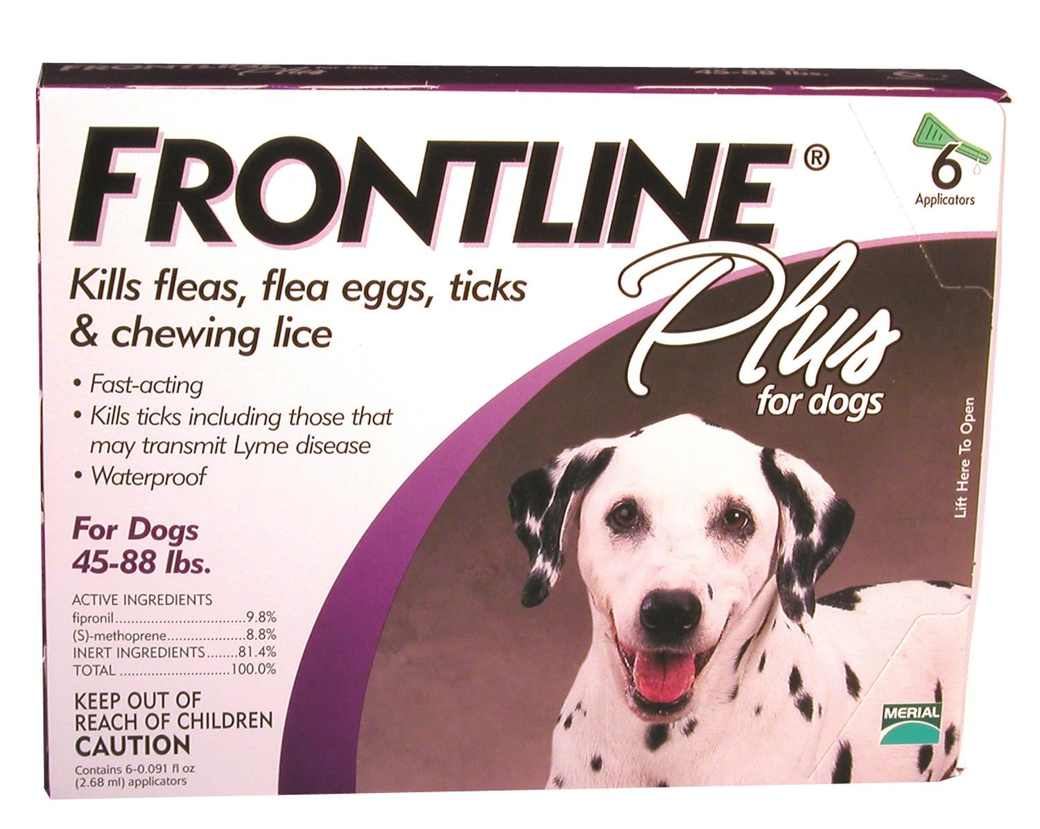 Frontline Plus For Dogs 45 To 88 Lb 6 Pk