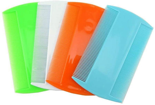 4 Packs Combs Double sided Pet Combs, Cat Dog Pet Grooming Fine Tooth Hair Combs