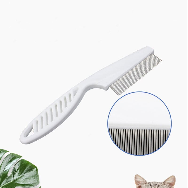 Panliya is beautiful Flea Comb Dog Cat Hair Removal Brush Stainless Steel Dense Teeth Inline Comb Portable Pet Universal Grooming Cleaning Supplies