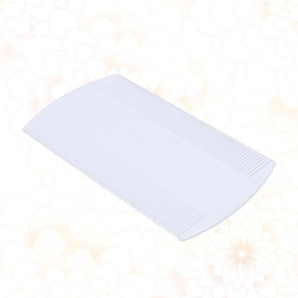 Hongchegh pet flea comb 3pcs Plastic Flea Lice Combs Double Sided Comb Fine Tooth Head Lice Flea Hair Combs Pet Grooming Tool (White)