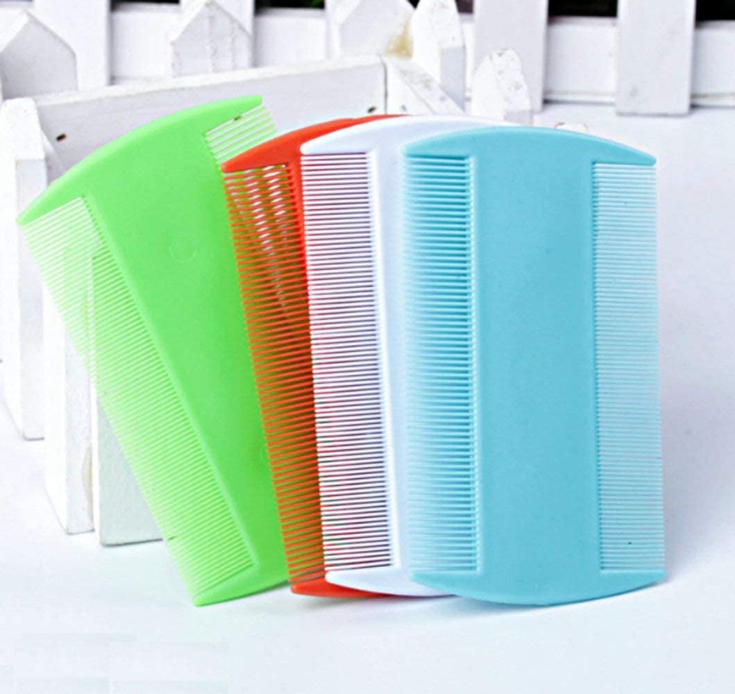 4 Packs Combs Double sided Pet Combs, Cat Dog Pet Grooming Fine Tooth Hair Combs
