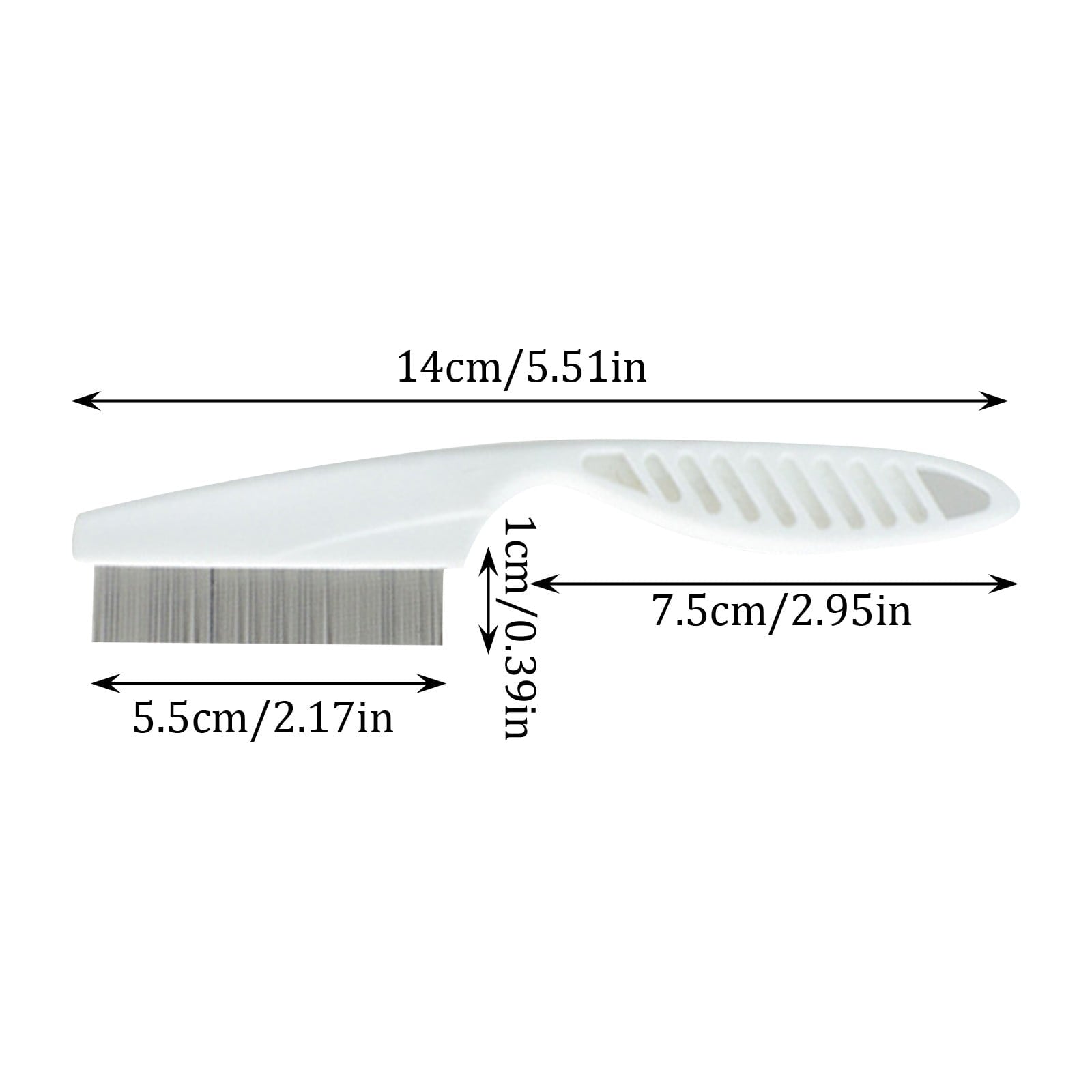 Premium Pet Flea Comb for Dogs and Cats Fine Tooth Grooming Tool with Ergonomic Handle