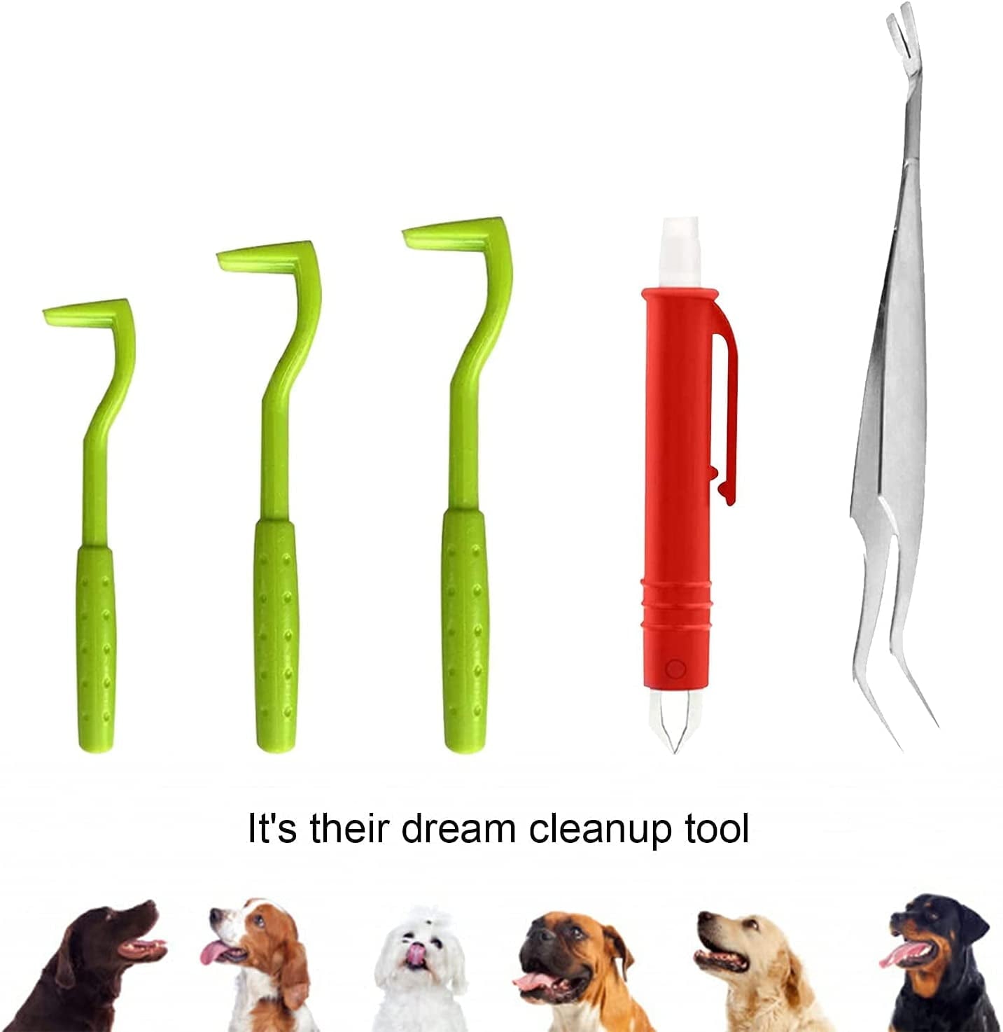 Emlimny 5PCS Tick Removal Tool Tick Picker Flea Removal Tool, Home Sake Tick Remover, Tick Hook Removal Tool Kit Remove Ticks Pet Comb Pet Supplies for Dogs, Cats and Human