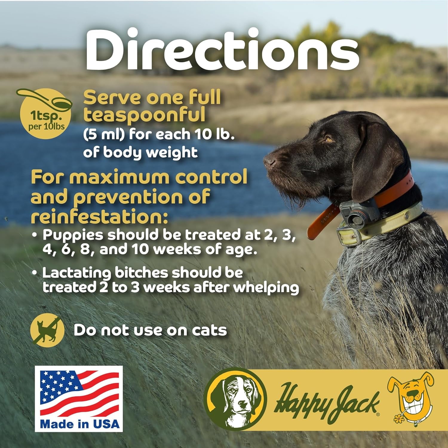 Happy Jack® Liqui-Vict 2X Dog Canine Wormer Round Hook Worms Parisites 2 oz