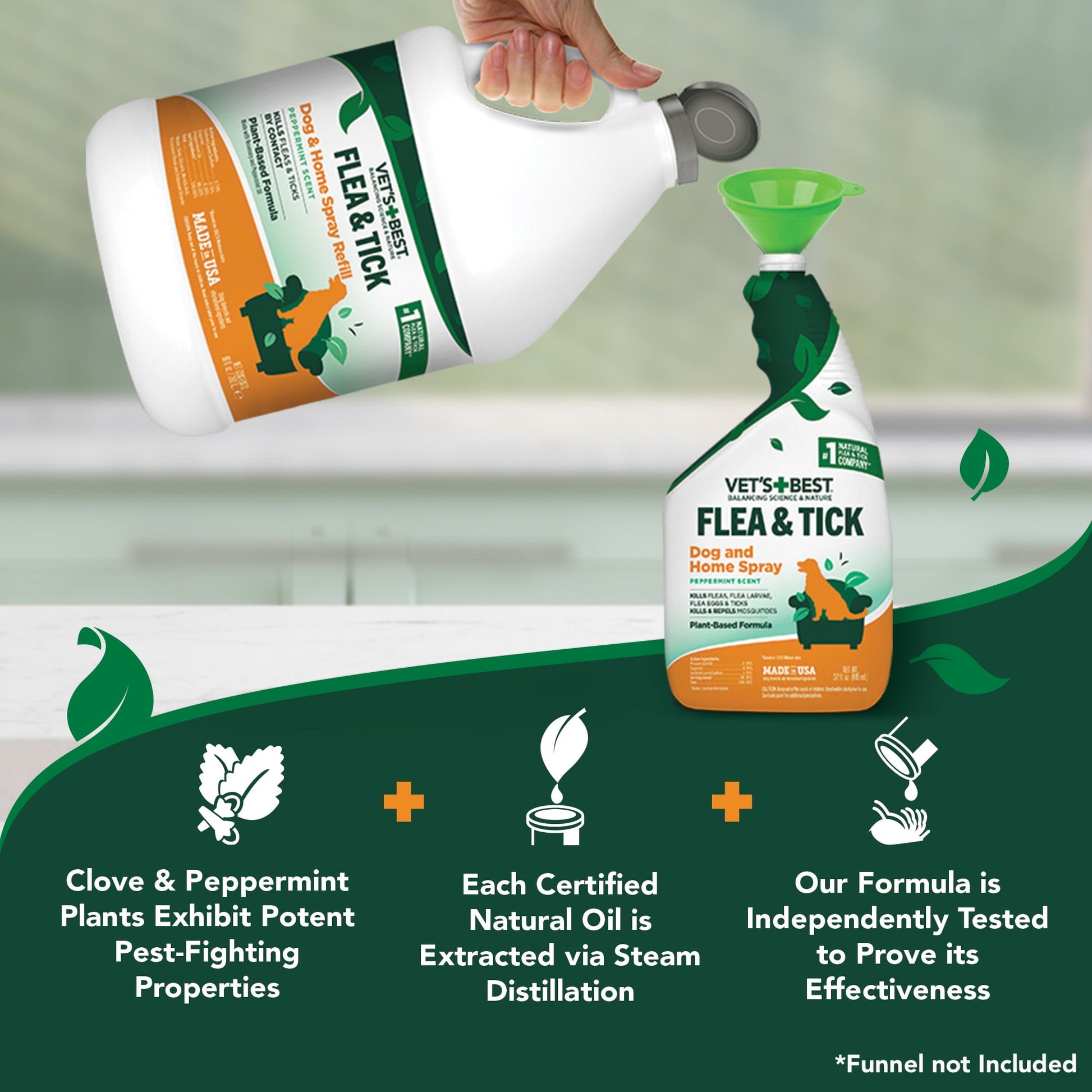 Vet's Best Flea and Tick Home Spray for Dogs and Home - 96oz.
