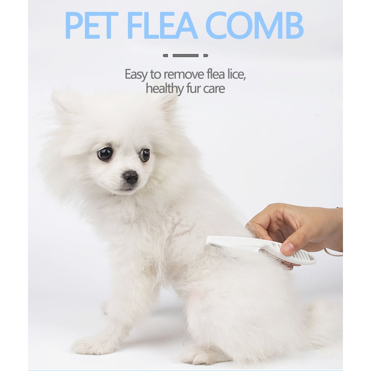 Oneshit Tools&Home Improvement On Clearance 2PCS Pet Hair Grooming Comb Flea Shedding Brush Puppy Dog Stainless Comb