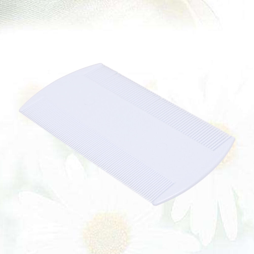 Hongchegh pet flea comb 3pcs Plastic Flea Lice Combs Double Sided Comb Fine Tooth Head Lice Flea Hair Combs Pet Grooming Tool (White)