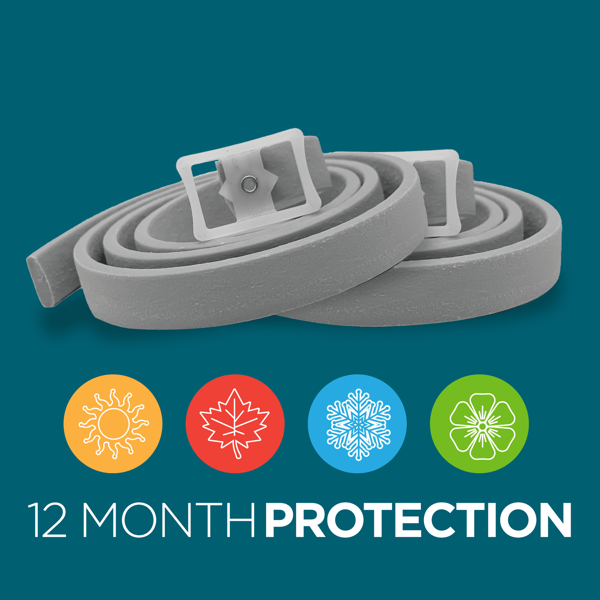 TevraPet Activate II Flea & Tick Collar for Small Dogs, 6 Months Prevention, 2 Count
