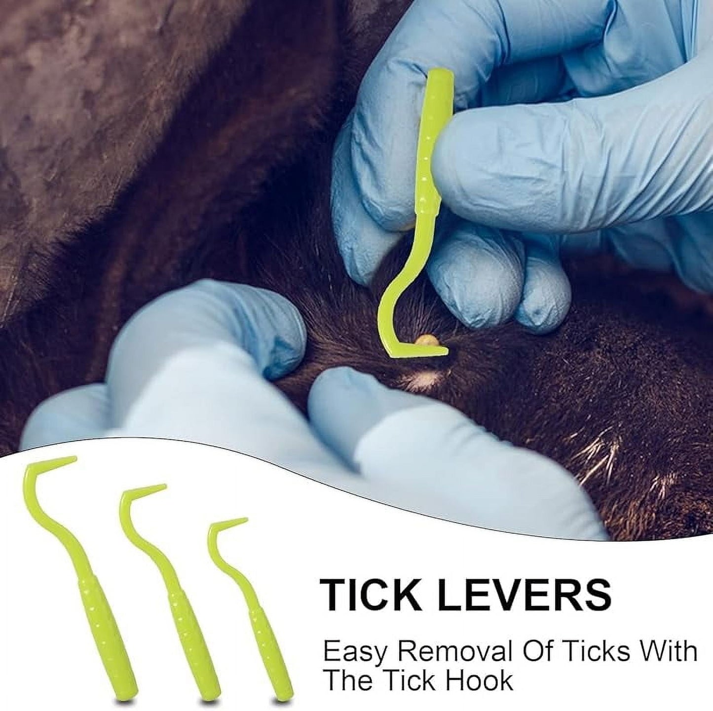 Tick Removal Tool 8 in 1 with Storage Box, Tick Tweezers, Flea Comb, Magnifying Glass, Dog Tick Remover Tool Tick Removal Kit Tick Removal Tool for Dogs Cats Pet Tick Comb (Tick Removal Tool 8 in 1)