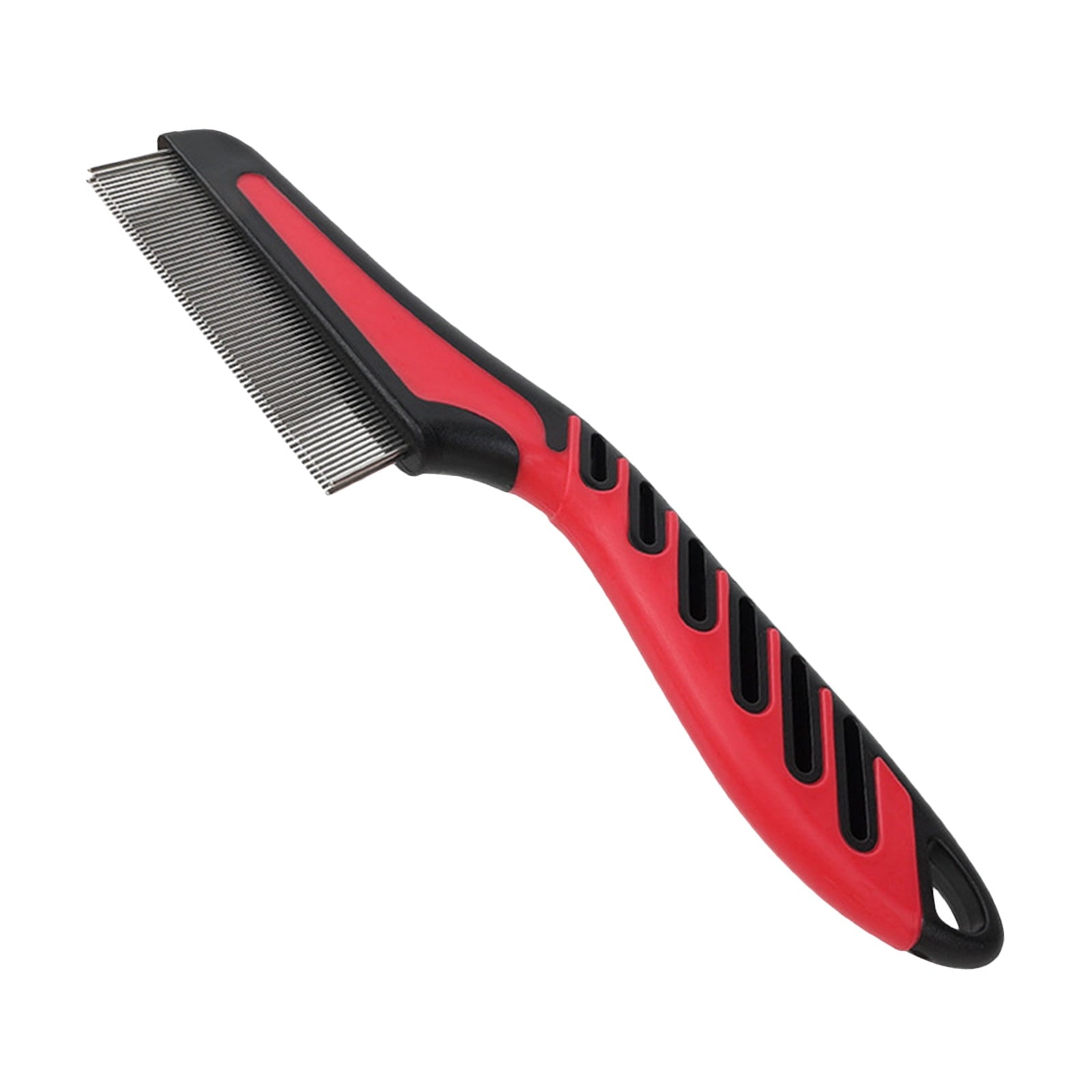 Qaailabf Pet Flea Comb for Dogs and Cats with Long Handle Double Rows Lice and Flea Removal Grooming Tool for Ticks and Lice Care Accessories 2.5x0.9x15.3cm