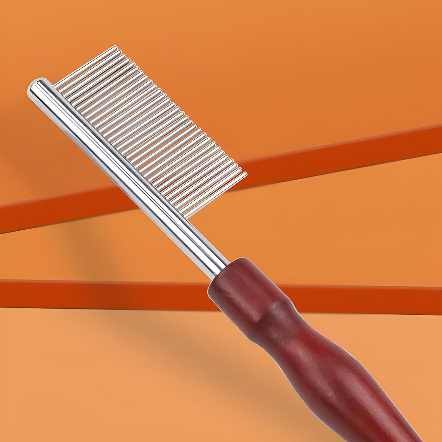 ACDANC 2Pcs Dog Comb,Portable & Handy Metal Comb,Fine Detailing Dematting Comb for Dogs,Color-Mixing1