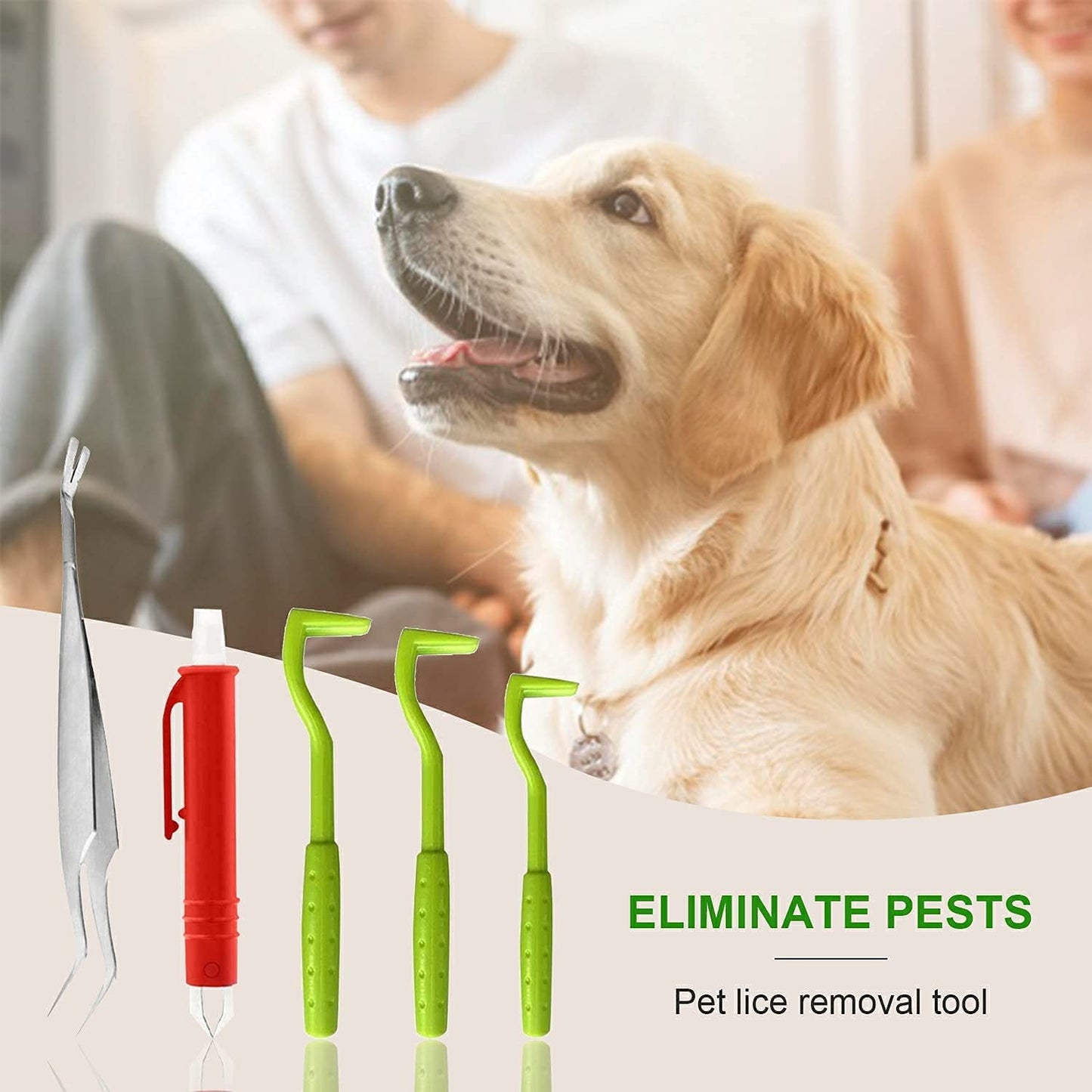Emlimny 5PCS Tick Removal Tool Tick Picker Flea Removal Tool, Home Sake Tick Remover, Tick Hook Removal Tool Kit Remove Ticks Pet Comb Pet Supplies for Dogs, Cats and Human