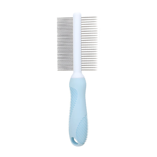 ACDANC Dog Comb,Dog Combs for Grooming Matting,Grooming Tool for Dogs and Cats Metal Comb,Blue