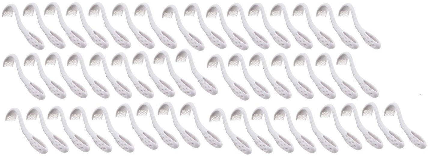 Dog Flea & Tick Remover Combs 2 in 1 Deluxe Grooming Tool Curved Bulk Available (50 Combs)
