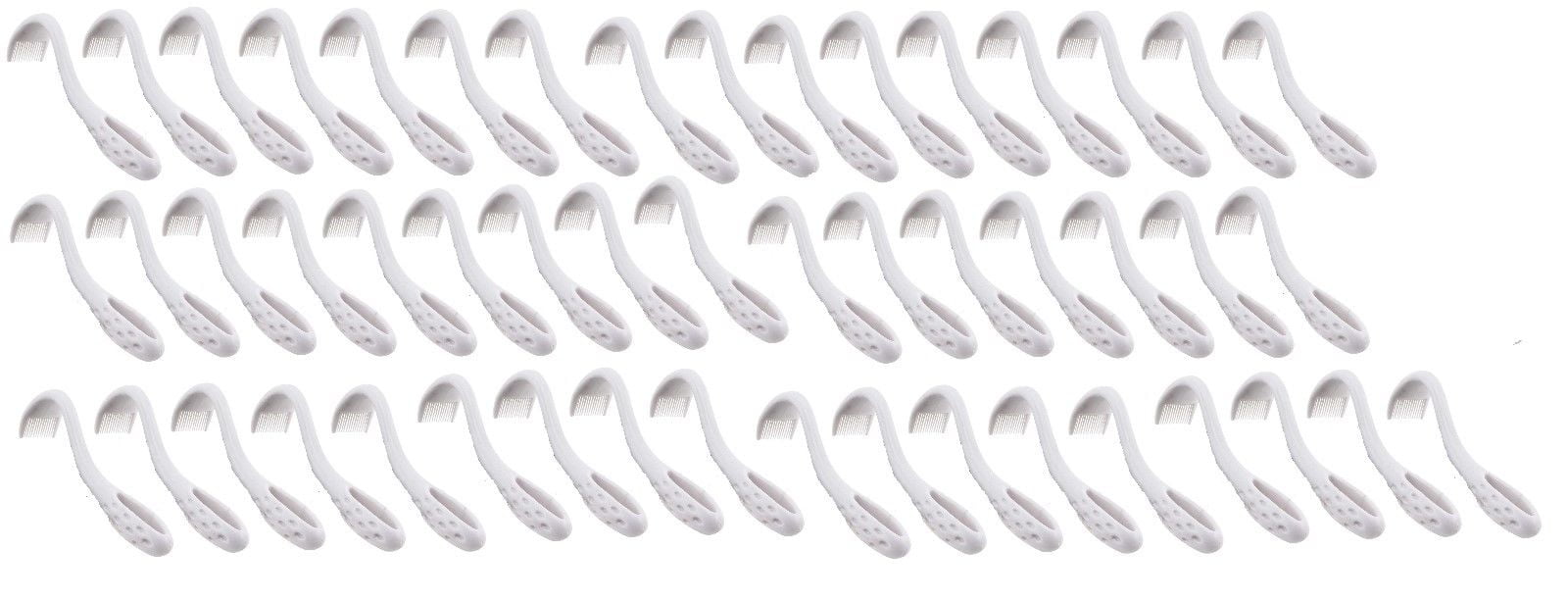 Dog Flea & Tick Remover Combs 2 in 1 Deluxe Grooming Tool Curved Bulk Available (50 Combs)