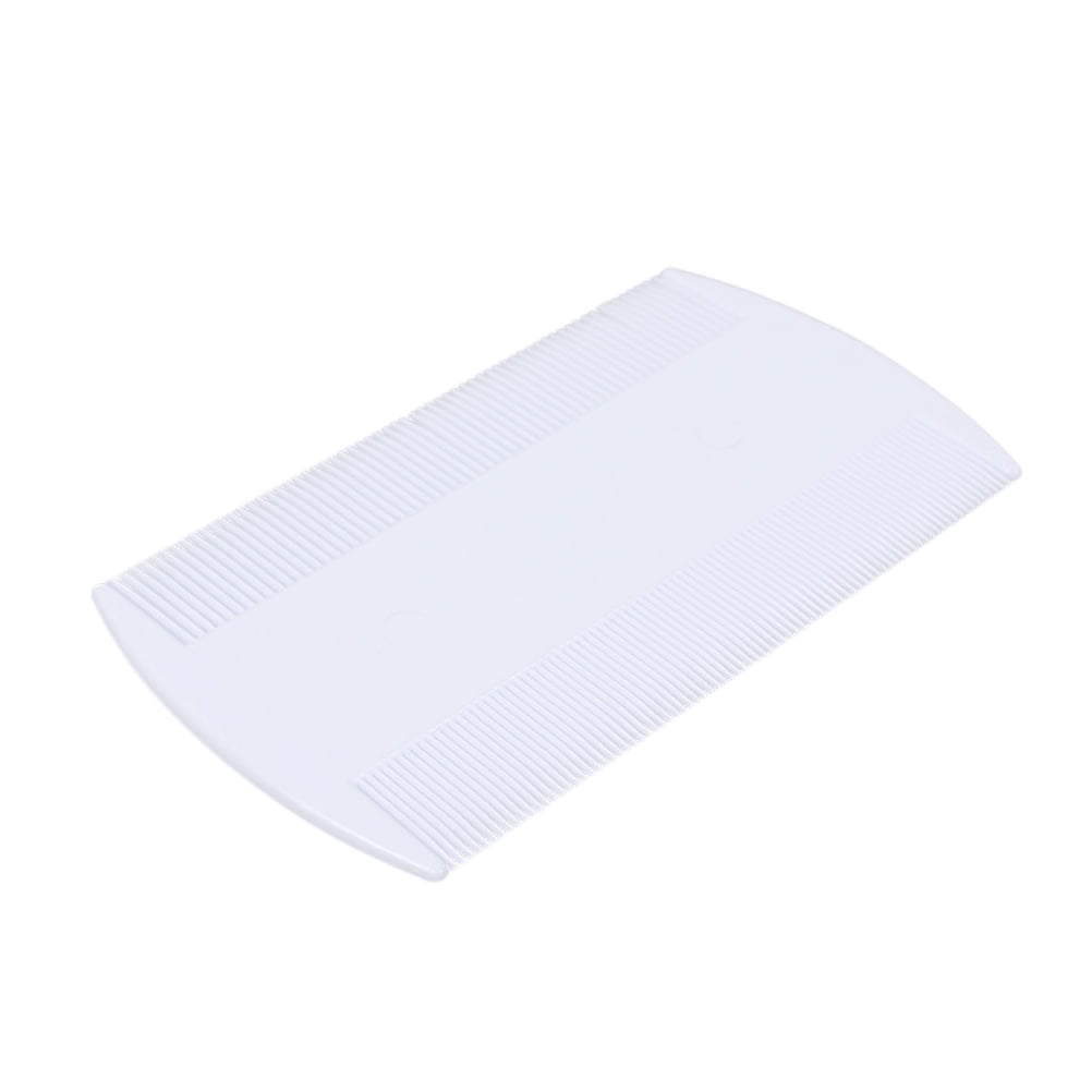 Hongchegh pet flea comb 3pcs Plastic Flea Lice Combs Double Sided Comb Fine Tooth Head Lice Flea Hair Combs Pet Grooming Tool (White)