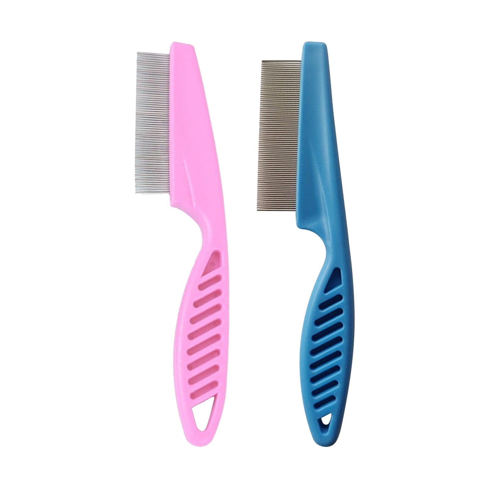 Mlkoz 2pc Pet Hair Grooming Comb Flea Shedding Brush Puppy Dog Stainless Comb on Clearance