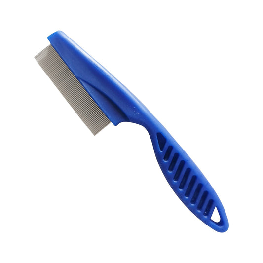 Premium Pet Flea Comb for Dogs and Cats Fine Tooth Grooming Tool with Ergonomic Handle
