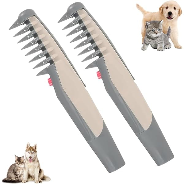 Saluqifa lifweb mataway e-comb, glosrity mataway e-comb, for dogs, 2025 New 2 In 1 Electric Pet Hair Knot Remover For Dogs Puppies Cats (2)