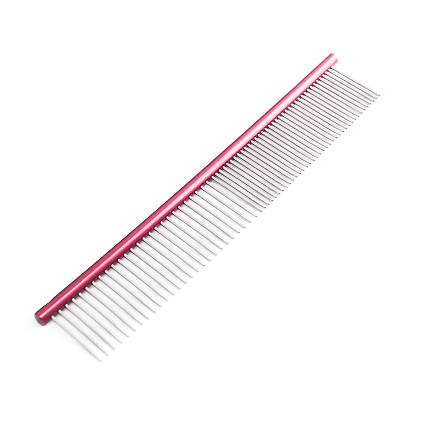 Shldybc Dog Comb for Removes Tangles and Knots - Cat Comb for Removing Matted Fur - Grooming Tool with Stainless Steel Teeth and Non-Slip Grip Handle - Pet Hair Comb for Home Grooming Kit