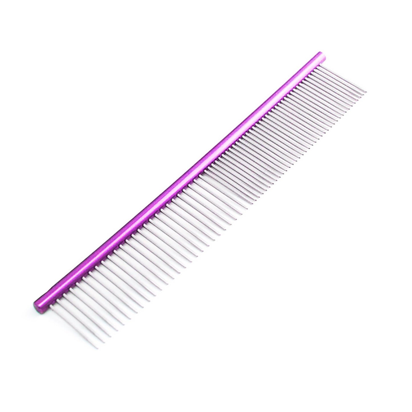 Shldybc Dog Comb for Removes Tangles and Knots - Cat Comb for Removing Matted Fur - Grooming Tool with Stainless Steel Teeth and Non-Slip Grip Handle - Pet Hair Comb for Home Grooming Kit