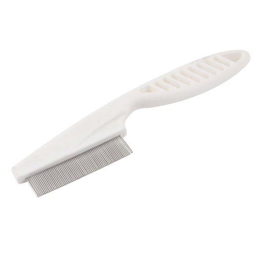 Unique Bargains 5.6" Pet Dog Cat Metal Teeth Massaging Grooming Flea Comb