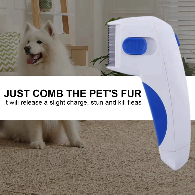 Fleas Comb Electric Pet Anti Fleas Tick Cat Dog Safe Kills Fleas Pet Supply for Removing Fleas