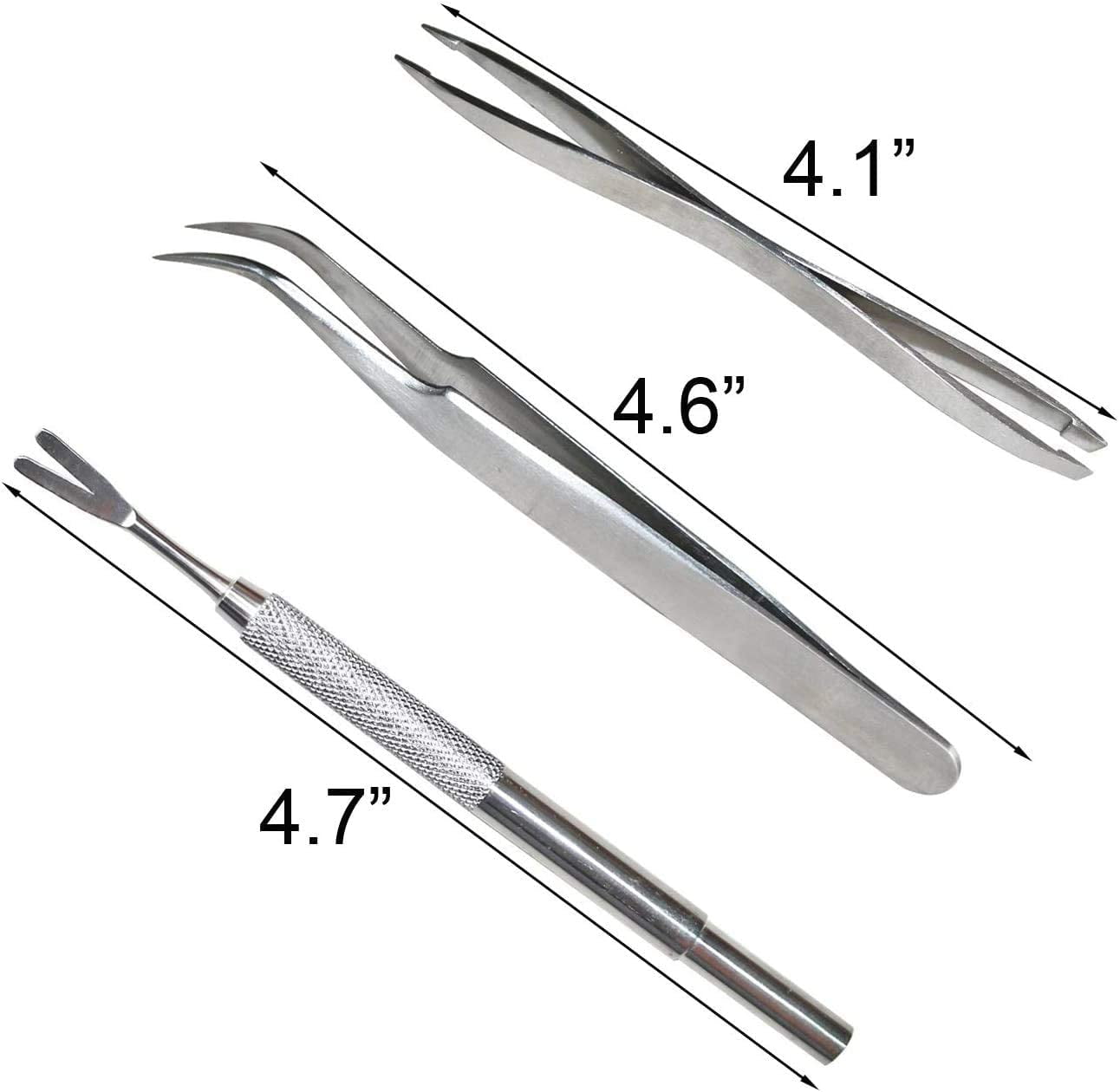 Convenient and Safe Tick Removal Tool Set for Pets - Stainless Steel- 3 Pack