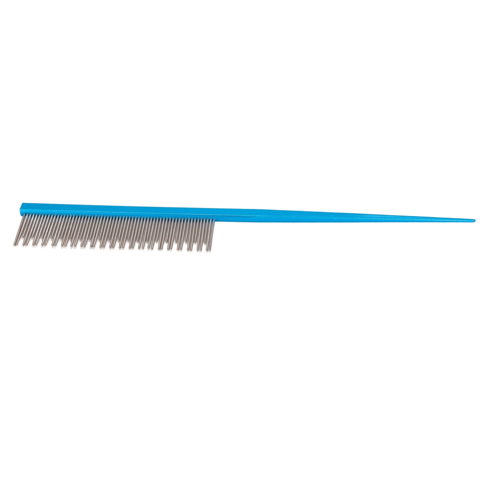 Dog Comb Pet Hair Comb with Long and Short Stainless Steel Teeth for Removing Tangles and Knots,Blue