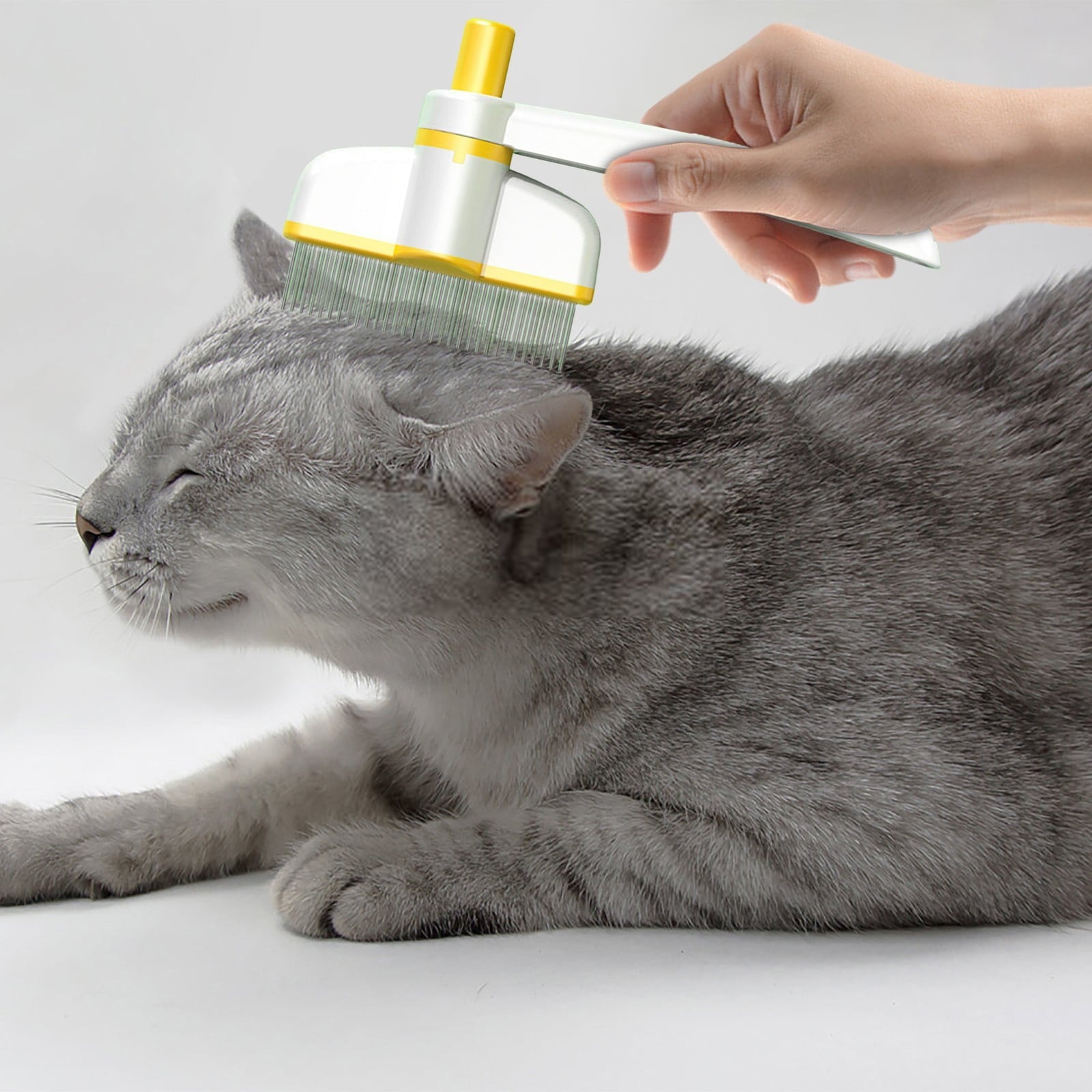 Hogarize Pet Hair Removal Comb,360-Degree Rotating Multifunctional Brush,Self-Cleaning Cat & Dog Brush,Short & Long Hair Grooming Tool
