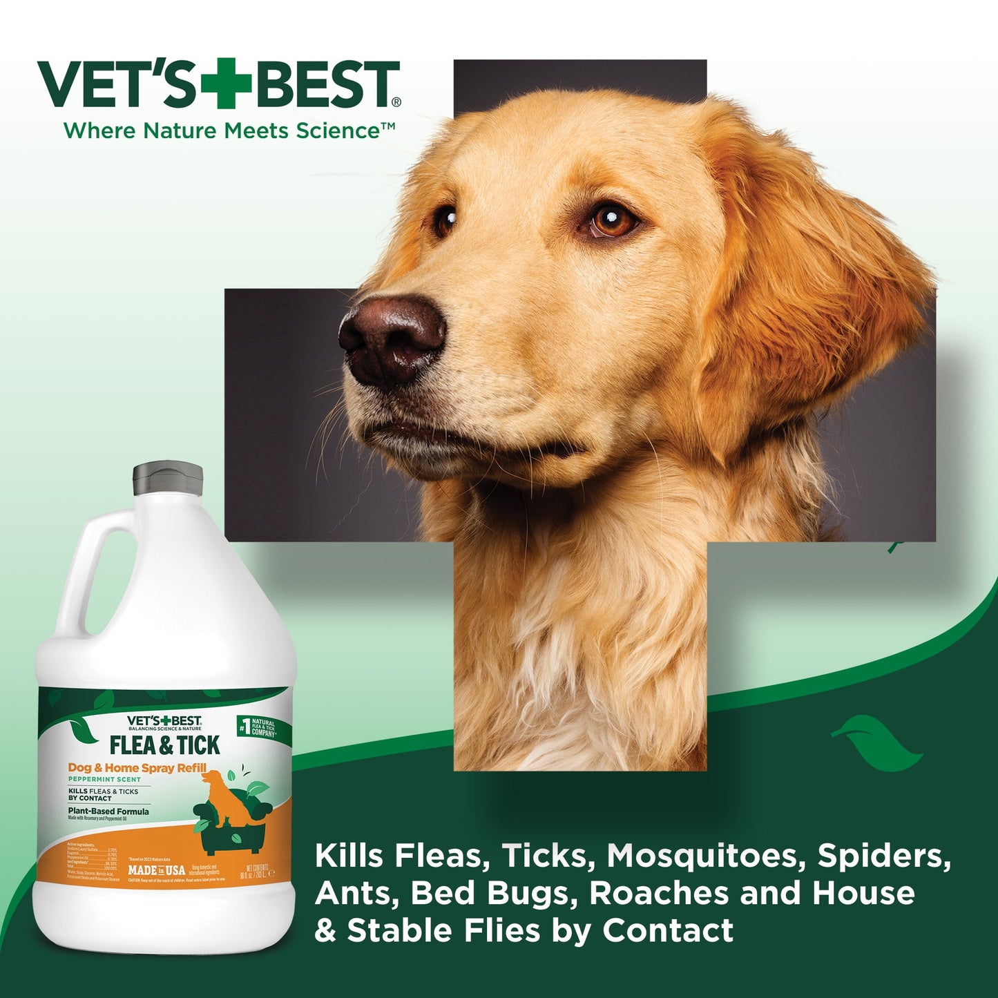 Vet's Best Flea and Tick Home Spray for Dogs and Home - 96oz.