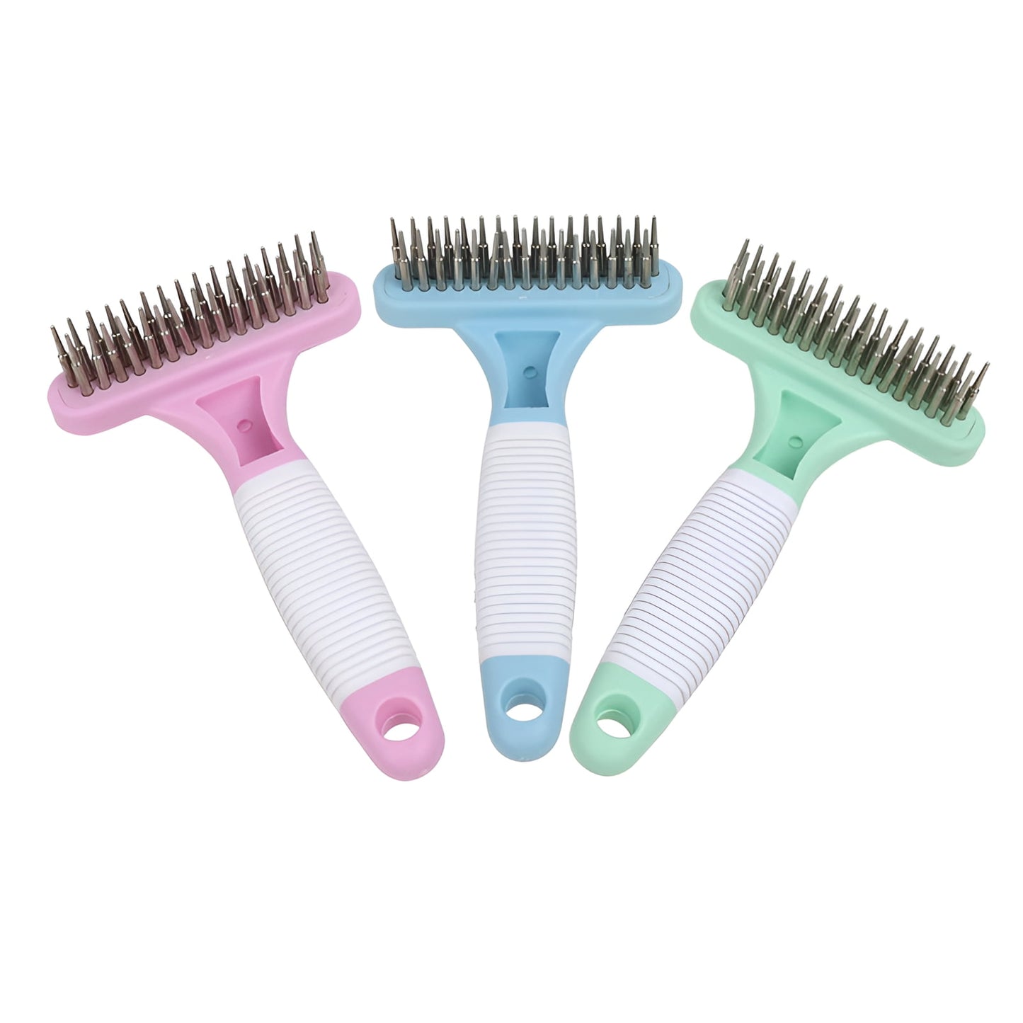 ACDANC Dog Comb,Dog Combs for Grooming Matting,Grooming Tool for Dogs and Cats Metal Comb,Blue