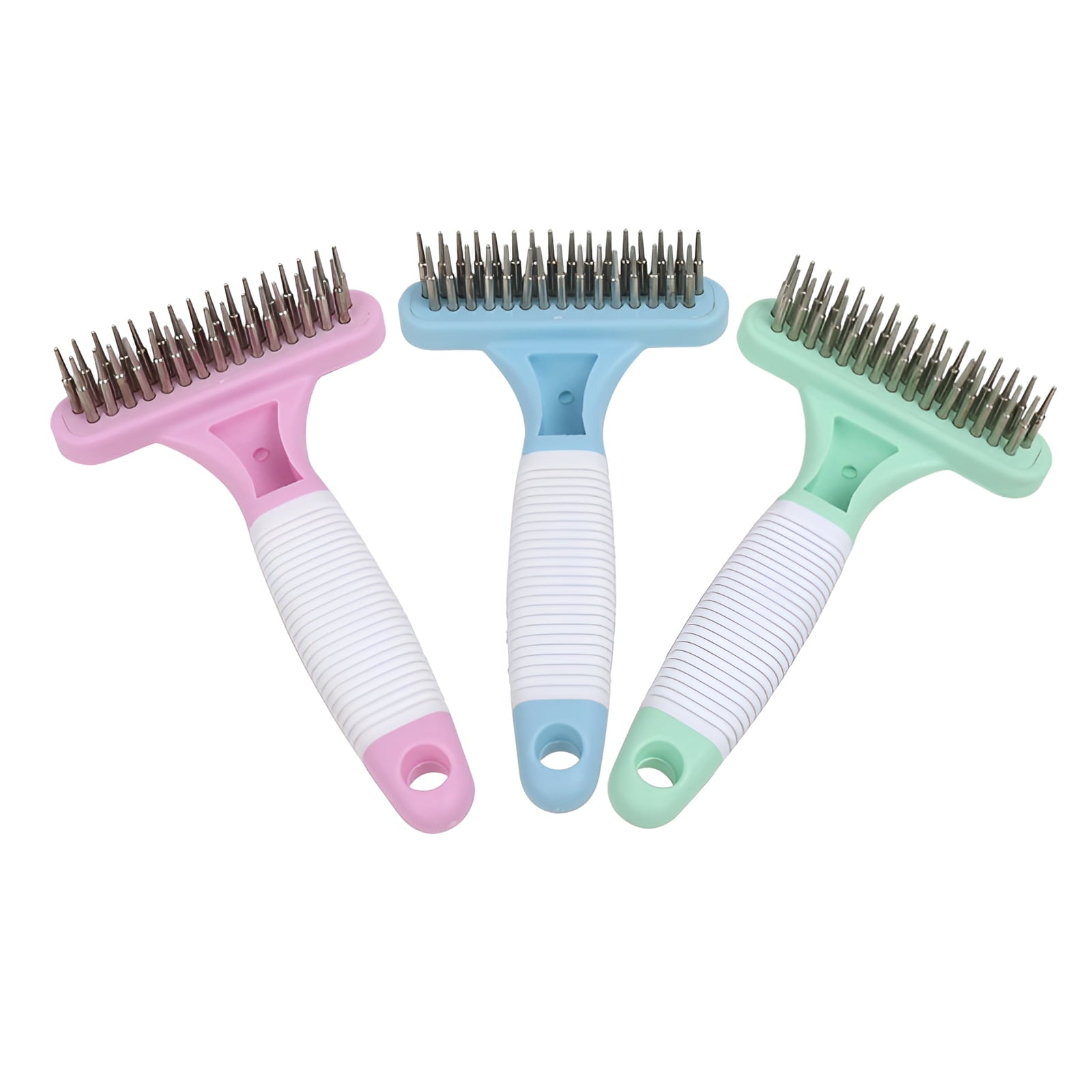 ACDANC Dog Comb,Dog Combs for Grooming Matting,Grooming Tool for Dogs and Cats Metal Comb,Blue