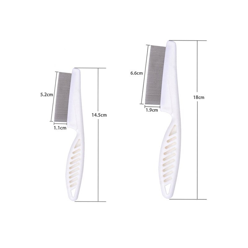 Panliya is beautiful Flea Comb Dog Cat Hair Removal Brush Stainless Steel Dense Teeth Inline Comb Portable Pet Universal Grooming Cleaning Supplies