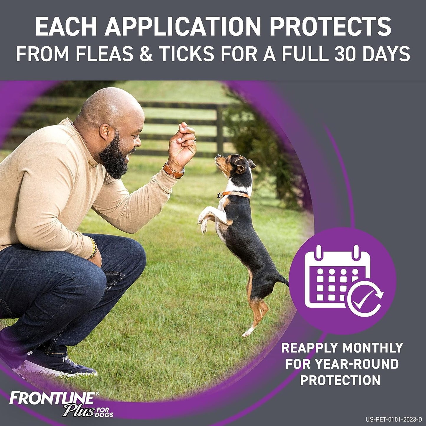 Frontline Plus Flea and Tick Prevention for Extra-Large Dogs, 6 Monthly Treatments