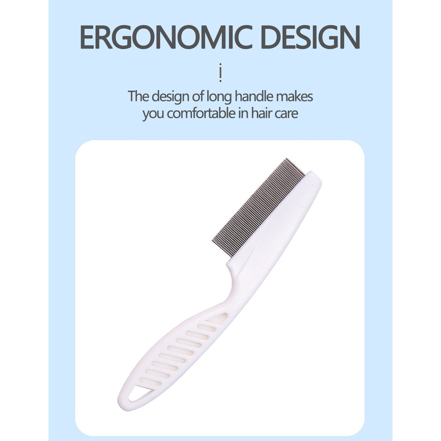 Oneshit Tools&Home Improvement On Clearance 2PCS Pet Hair Grooming Comb Flea Shedding Brush Puppy Dog Stainless Comb